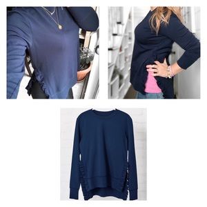 Stella & Dot Ruffle Pullover